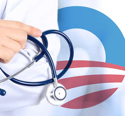 Medico con Estetoscopio en el Seguro Medico Obama Care